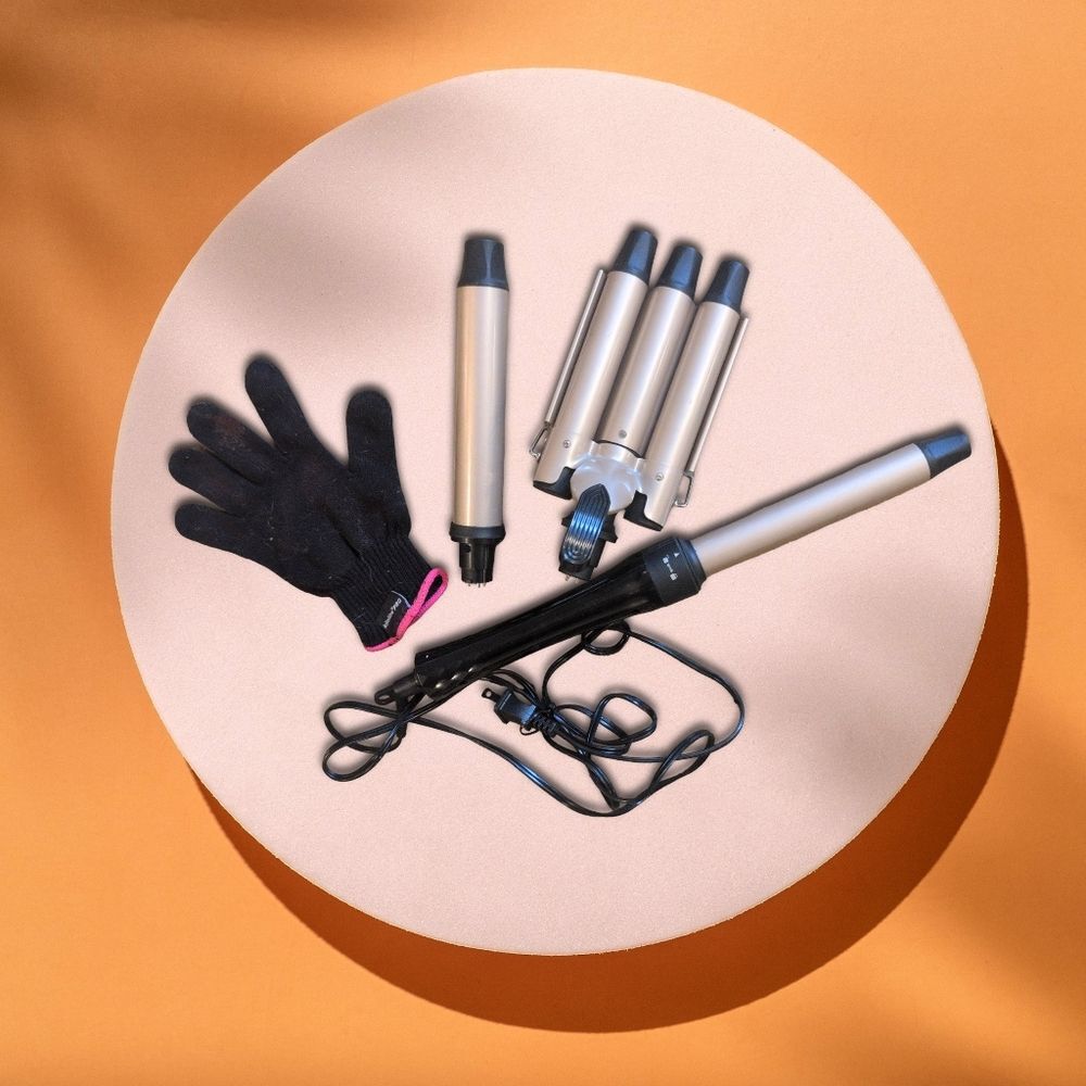Waver Curling Iron Wand set